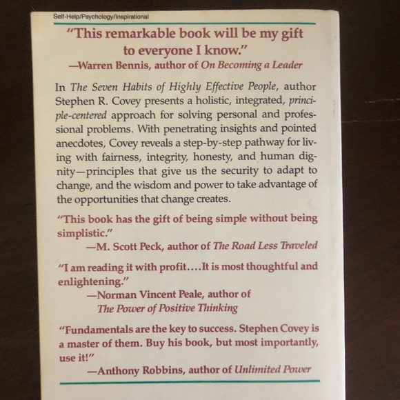 BOOK Seven Habits of Highly Effective People Covey - Picture 2 of 3